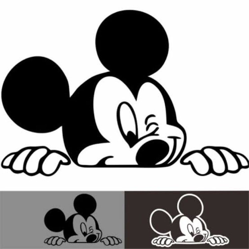 

stiker mickey mouse cutting