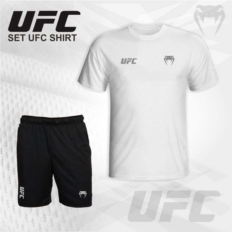 Setelan Olahraga Pria UFC MMA Baju Gym Boxing 1 Set