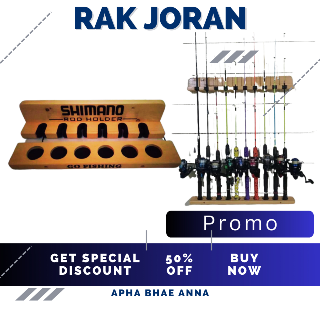 ROD HOLDER Rak Joran Pancing Tempel Dinding Daido Maguro Relix Nusantara Tempat Dudukan Tegek