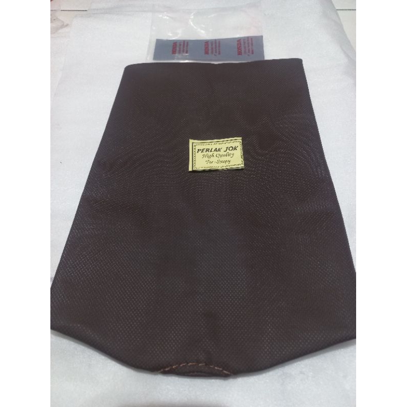 Kulit Jok Sarung Jok Scoopy Fi warna Coklat Selimut Jok Scoopy fi Coklat