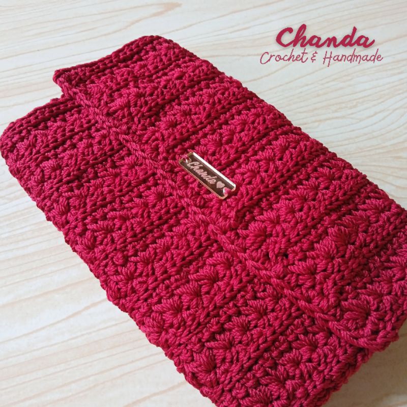 Dompet Rajut dompet hp dompet panjang dompet handmade Chanda