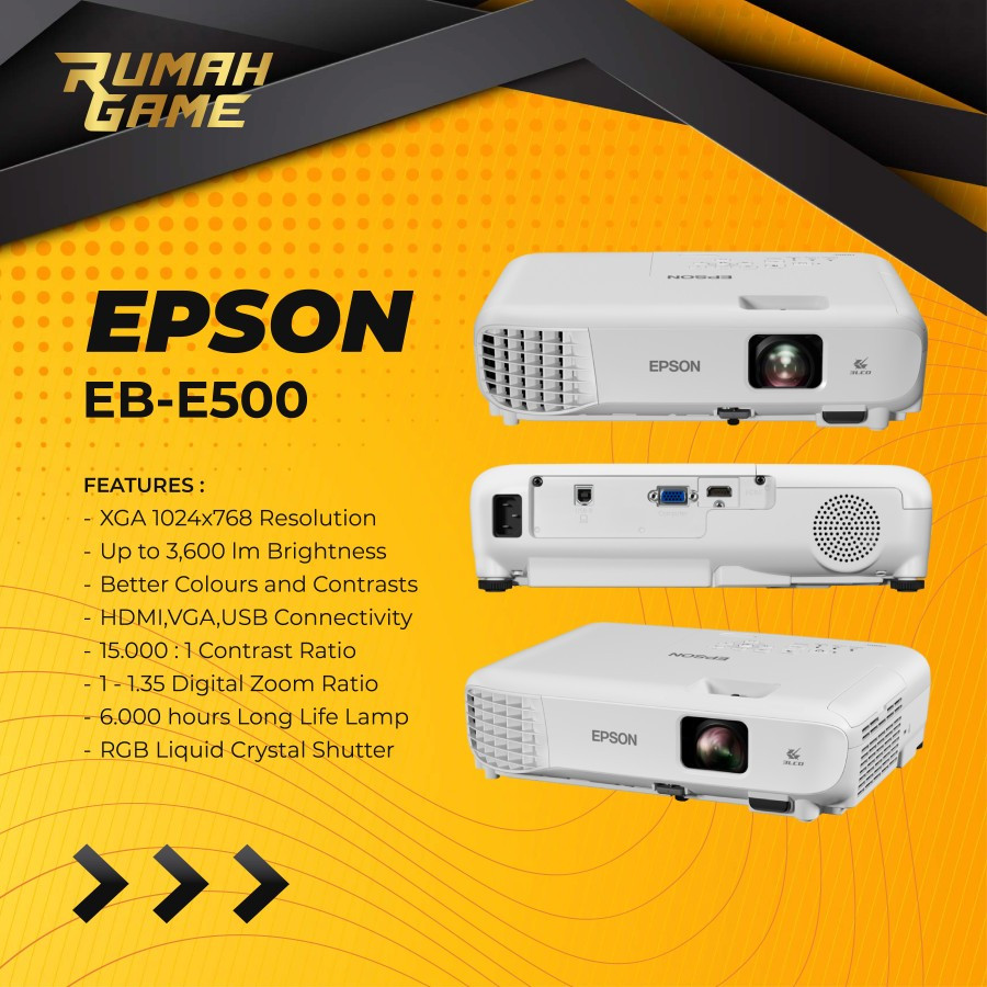 PROYEKTOR EPSON EB-E500 EBE500 EB E500 PENGANTI EB-S400 S400 S 400 XGA