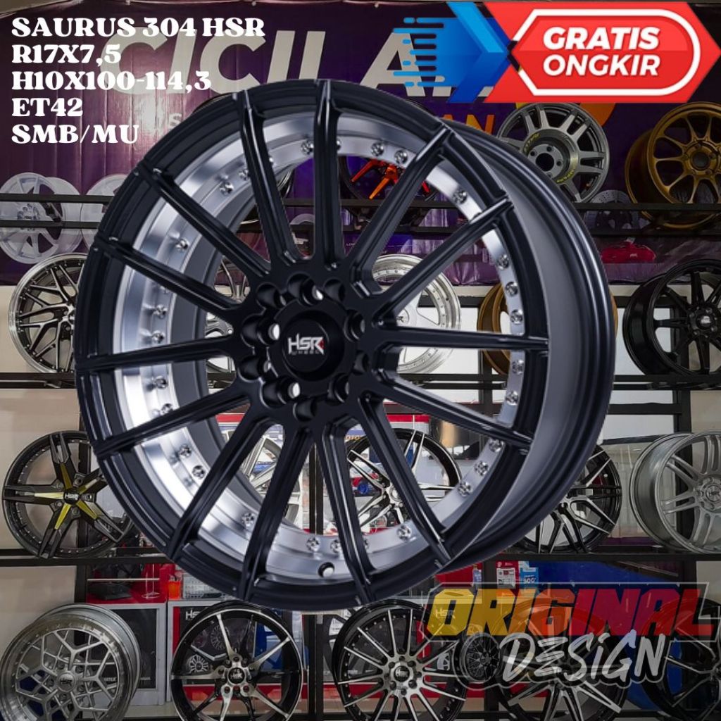 Velg Mobil ERTIGA , VOXY , RUSH , XL7 , HSR SAURUS RING 17 R17 MURAH