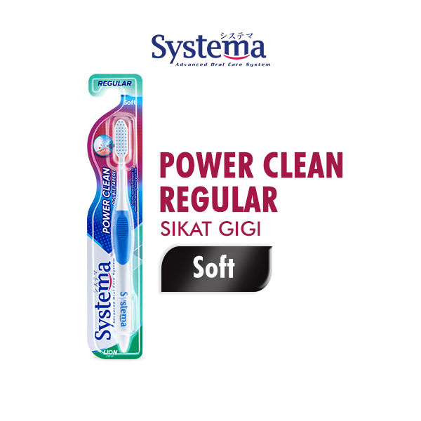 Systema Sikat Gigi Power Clean Regular Soft