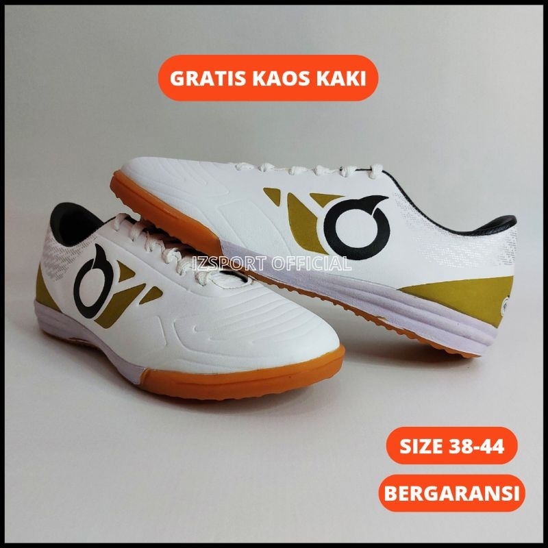 Sepatu Futsal Ortuseight Jogosala BBS Catalyst Warna Putih Hitam Biru Size 38-44