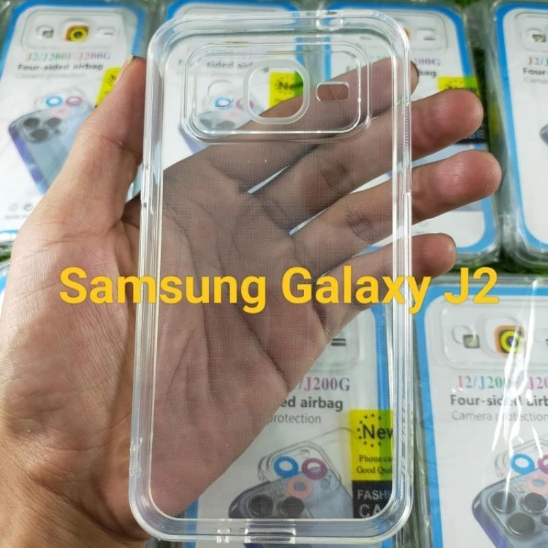 SoftCase Casing SAMSUNG J2/J200F/J200G Silikon Bening Clear Transparan Pelindung+Camera