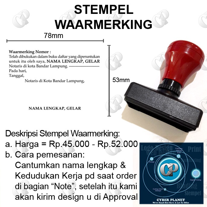 

Kekinian.. Stempel WAARMERKING 7QK