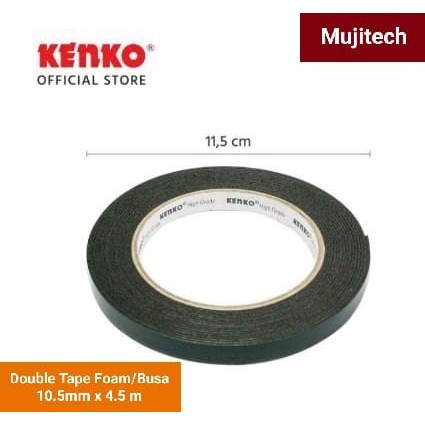 

KENKO DOUBLE TAPE FOAM 10.5 mm x 4,5 m BUSA LEM ISOLASI BOLAK BALIK