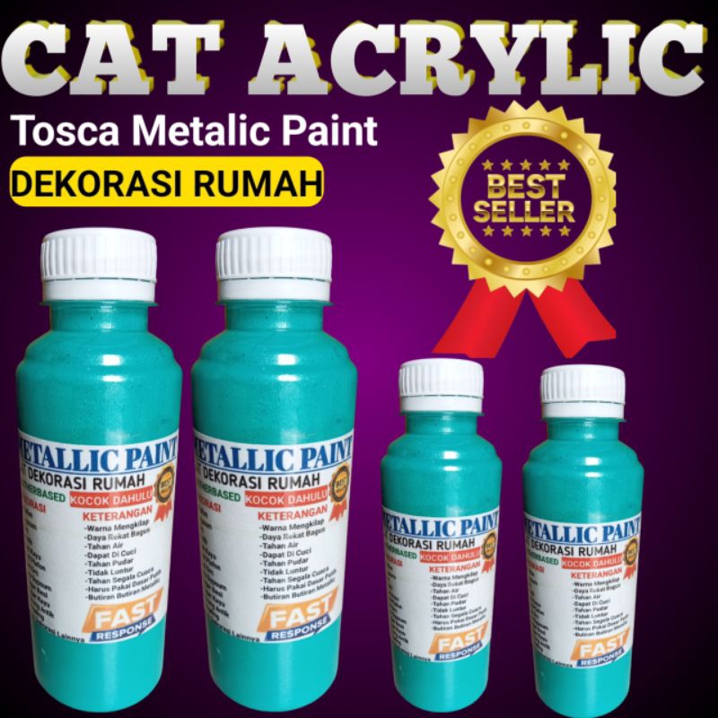 cat tosca metallic cat acrylic glossy cat dekorasi rumah plafon / gypsum