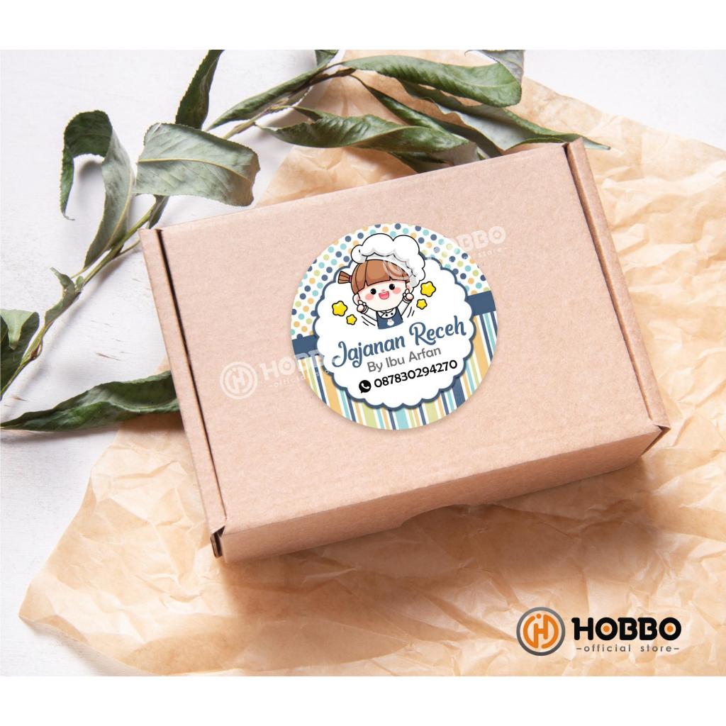 

Cetak Sticker kemasan Makanan- Sticker Catering + Cutting Ukuran Folio
