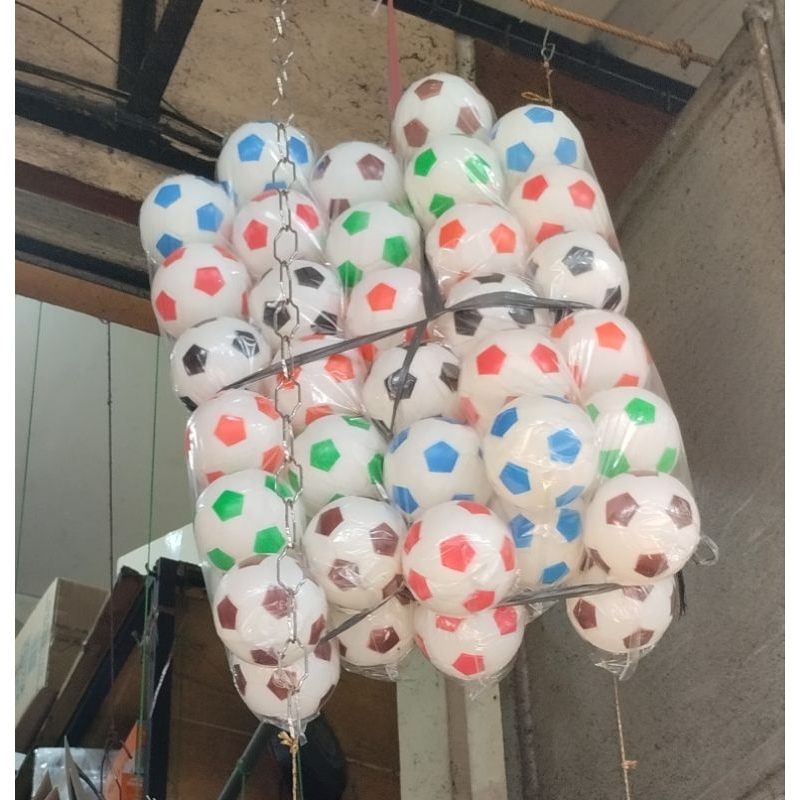 Mainan Bola Plastik Belang Ukuran 10 cm / bola kecil / mainan anak - mainan olahraga