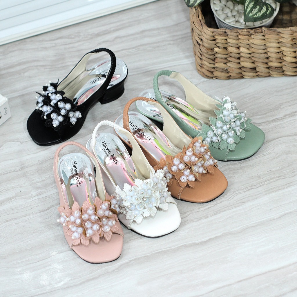 Sandal Ring Sandal Anak Perempuan Hak Jinjit Hels Natal Terbaru 2026 Pesta Amak Sandal Anak Peremuan