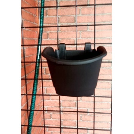 Pot Tempel Vertical Garden Pot DINDING CANTOL TEMPEL TIP Hitam