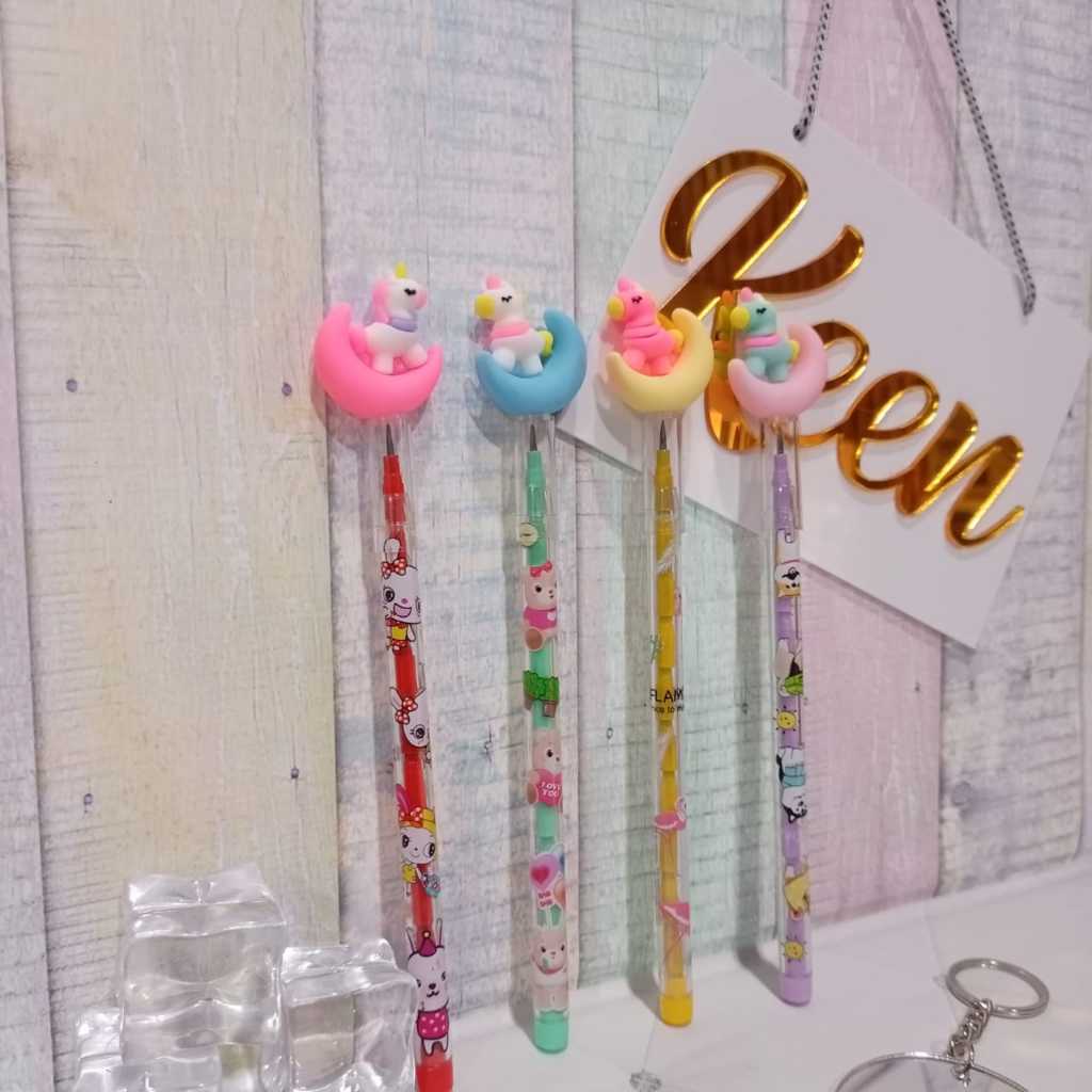 

Pensil lantu/lantu bensia/pensil cabut lucu/pensil bongkar pasang UNICORN BULAN