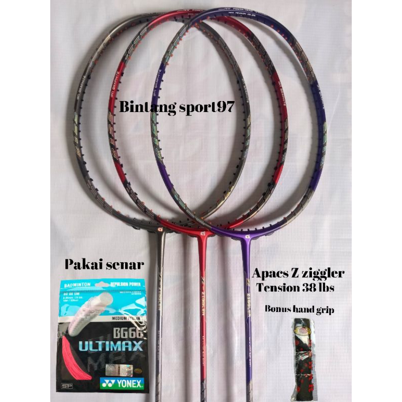 RAKET BADMINTON ORIGINAL APACS Z ZIGGLER 38 lbs
