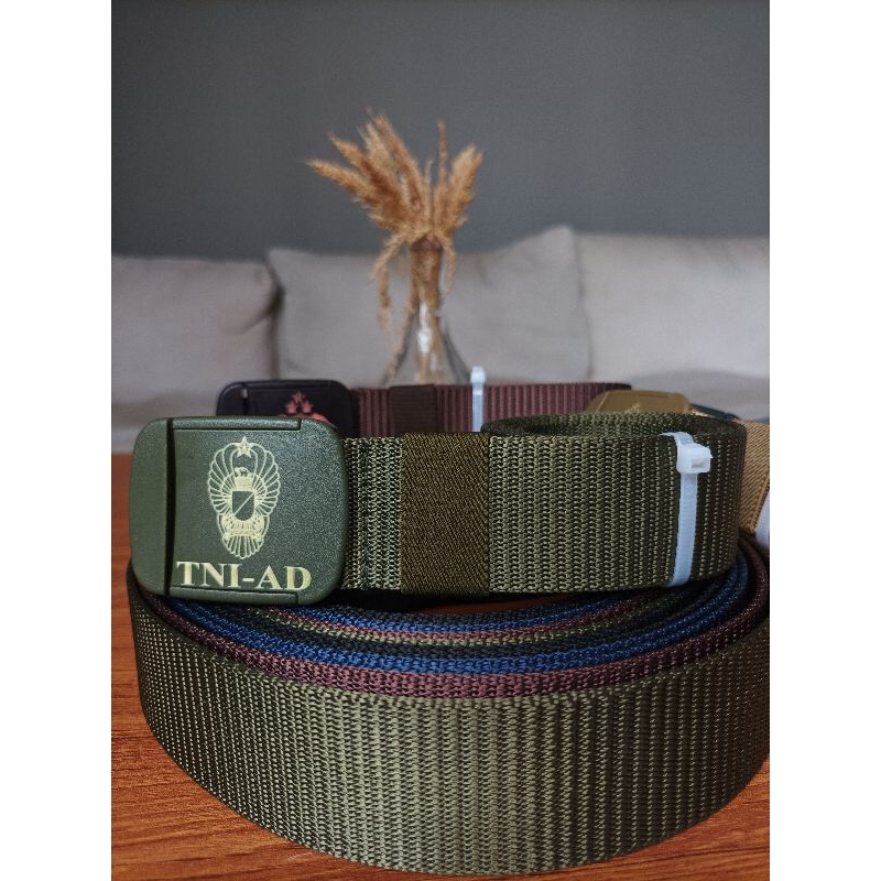 Gesper/sabuk/ikat pinggang Tactical Logo Kartika Eka Paksi TNI-AD anti metal