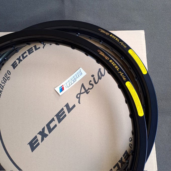 VELG TAKASAGO EXCEL ASIA RING 17 UK 17-185 & 17-160 VELG TAKASAGO EXCEL ASIA HITAM RX KING UKURAN 17