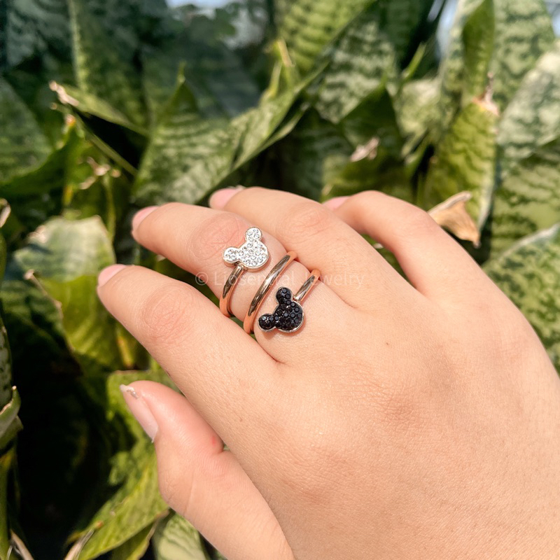 Liosentral - Cincin Spiral Mickey | anti karat everlast anti luntur