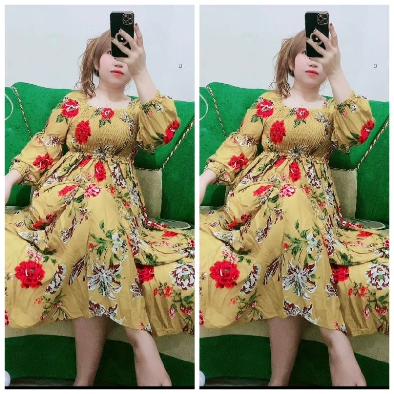 longdres diora bunga bunga cantik