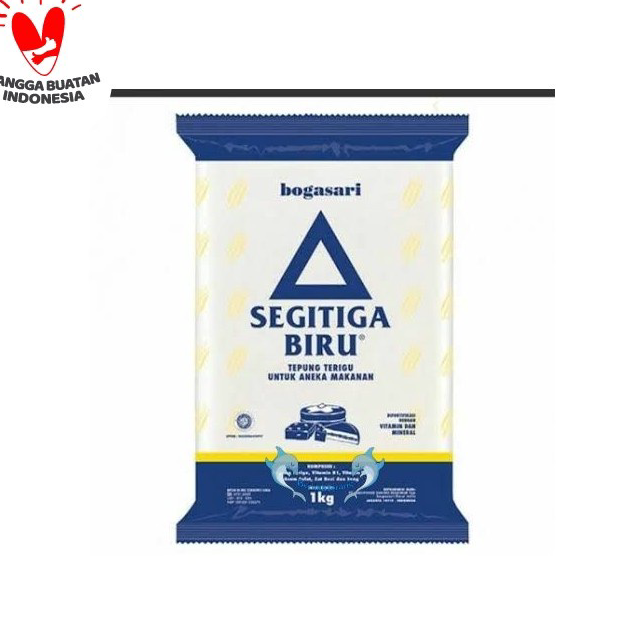 

Terlaku. Tepung Terigu Segitiga Biru 1kg