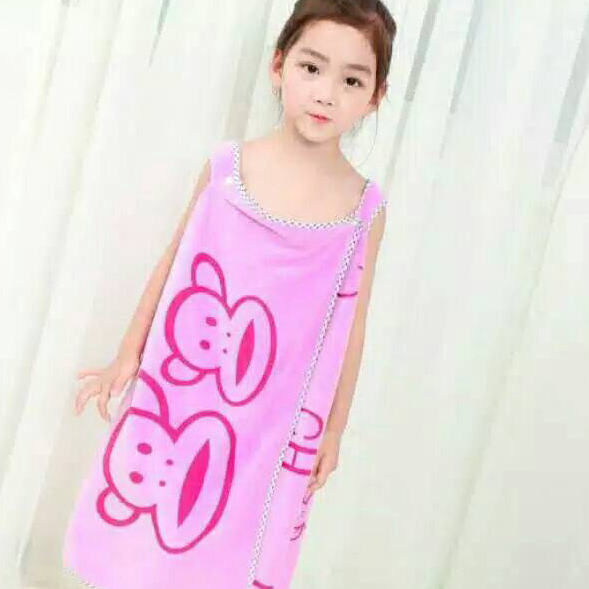 Terlaris BAJU HANDUK DRESS KIMONO ANAK KARAKTER 60X120CM PENTHOUSE BAHAN LEMBUT SERAP AIR