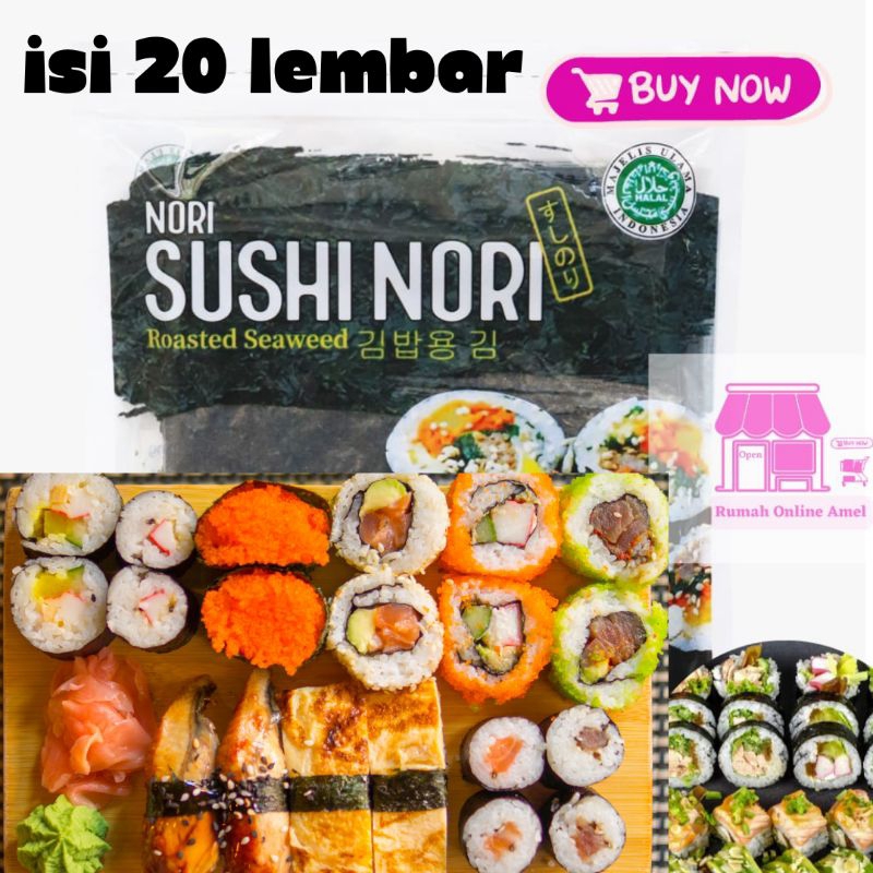 

Sushi Nori Javafood isi 20 Lembar Halal