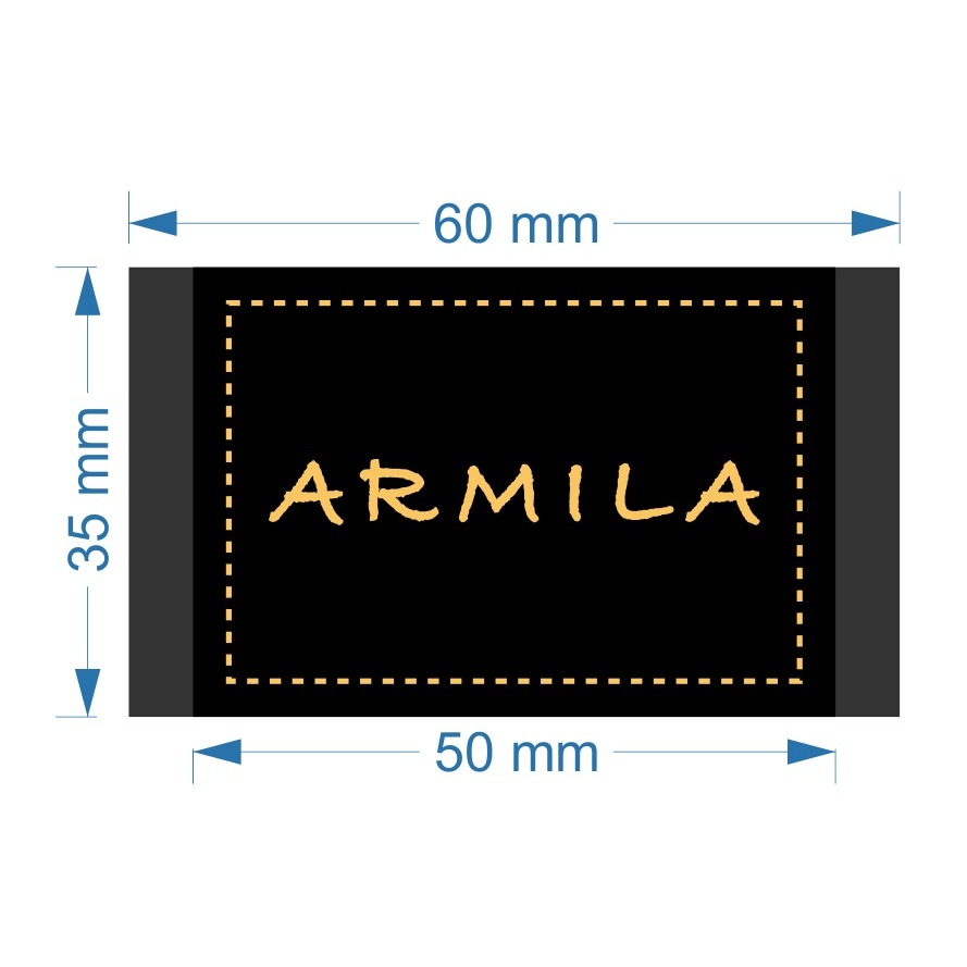 

label woven armila