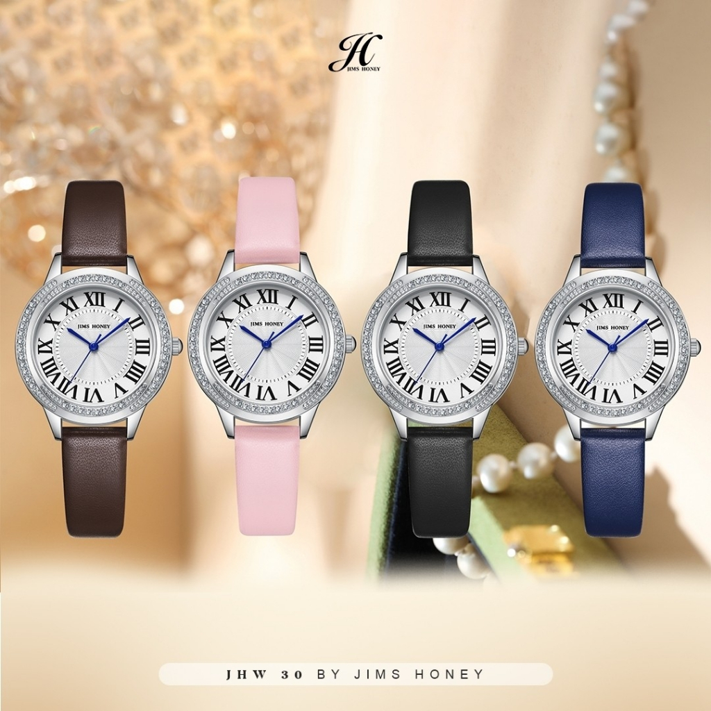 JIMS HONEY JAM TANGAN WANITA JHW 30 WATCHES (FREE EXCLUSIVE BOX + BATERAI)