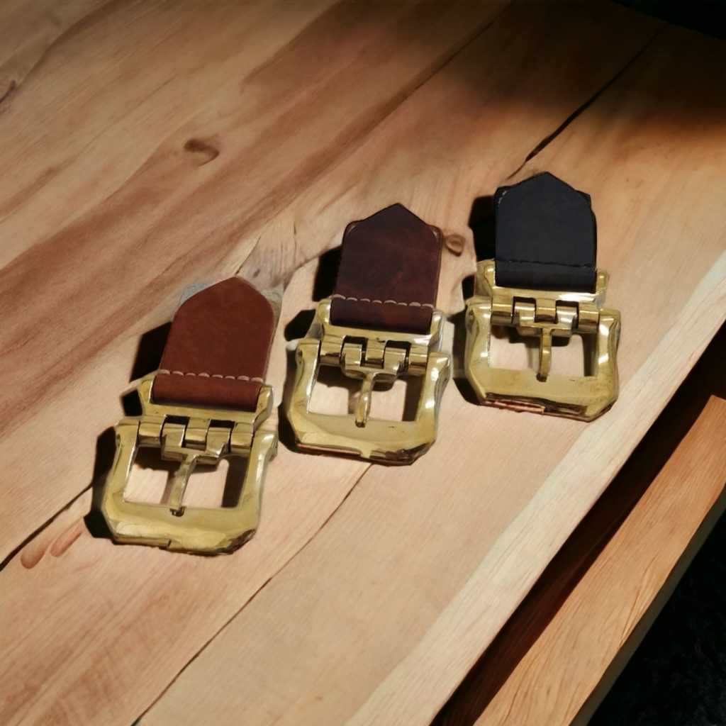 kepala gesper 4cm kuningan (brass solid)