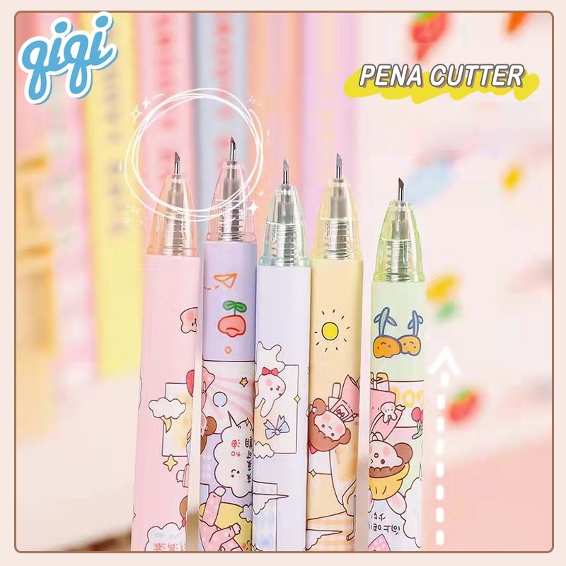 

PULPEN PISAU PENCIL KNIFES CUTTER/PENA PISAU STIKER/cutter pen/pemotong kertas stiker lucu- Qiqi Treasure