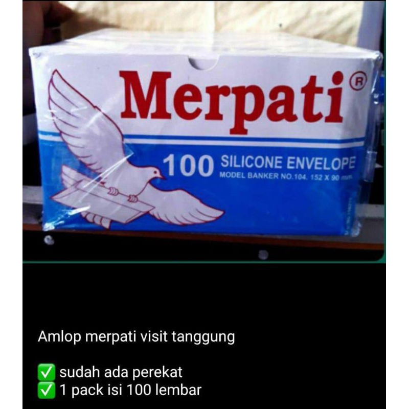 

[1 dus biru] amplop merpati tanggung