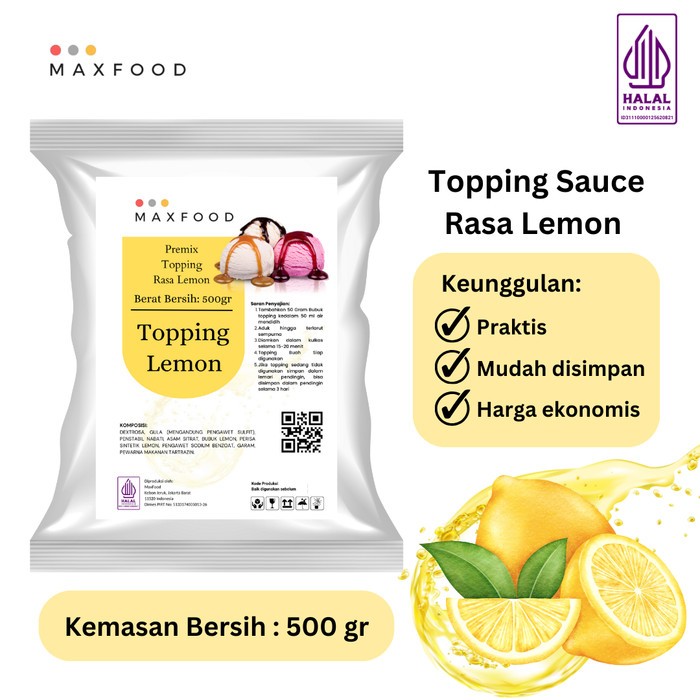 

500 Gr - Topping Sauce Lemon / Bubuk Saus Rasa Lemon