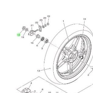 mur as roda belakang vixion new ori ygp
