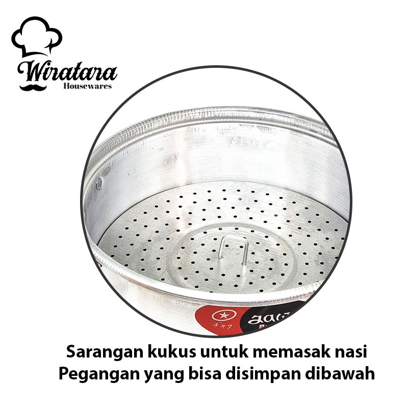 PROMO TERBARU MASPION DANDANG NASI + KUKUS KUALITAS PREMIUM PANCI KUKUSAN ALUMINIUM STEAMER PENGUKUS