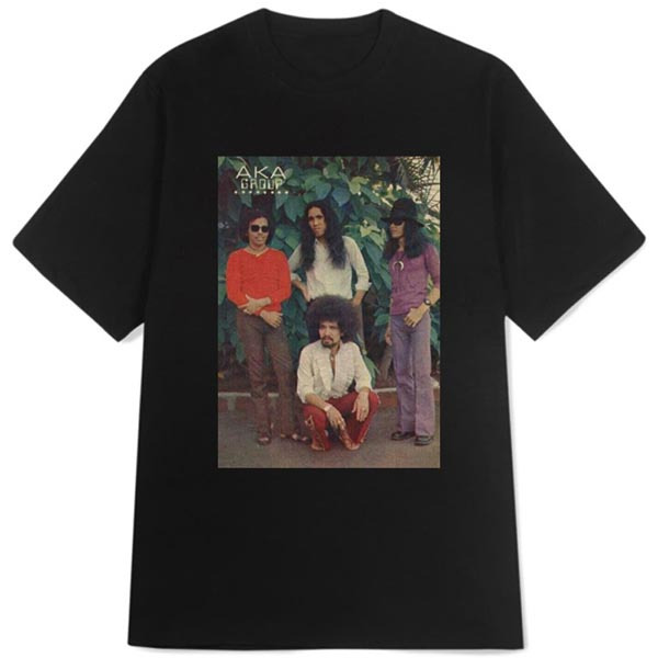 Kaos AKA Group , Ucok AKA Tshirt Unisex Casual Bahan 100% Cotton Black T-SHIRT