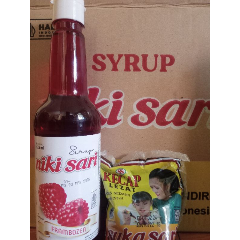 

promo sirup framboze+kecap manis 270ml 100%original