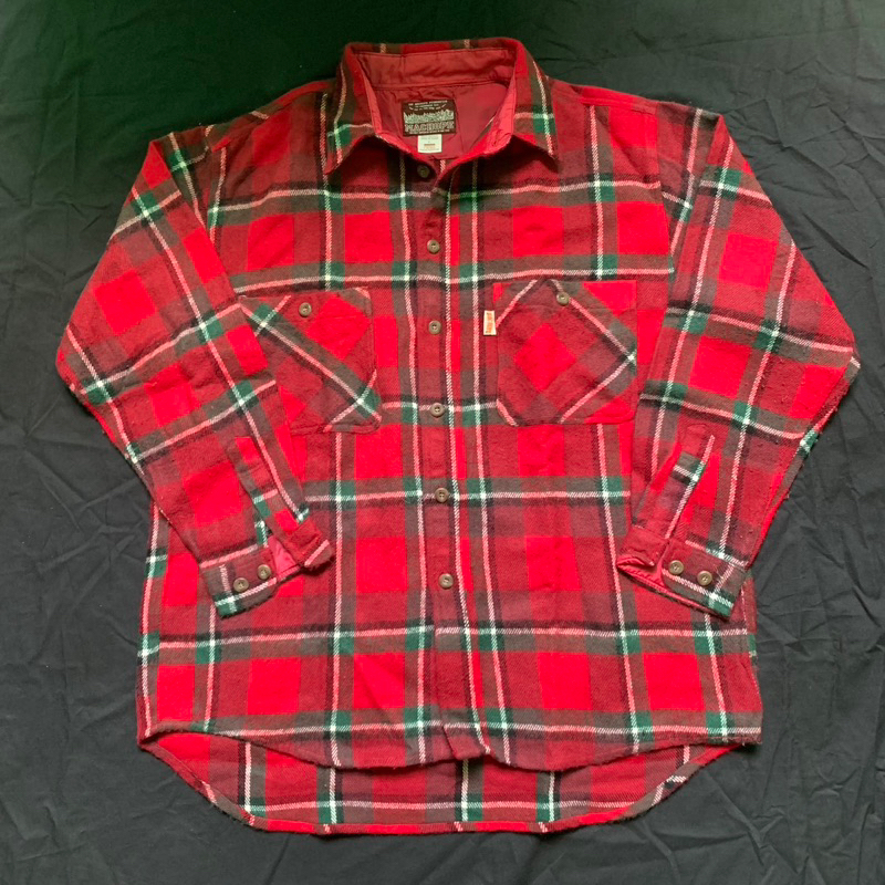 Flannel shirt wool kemeja bekas