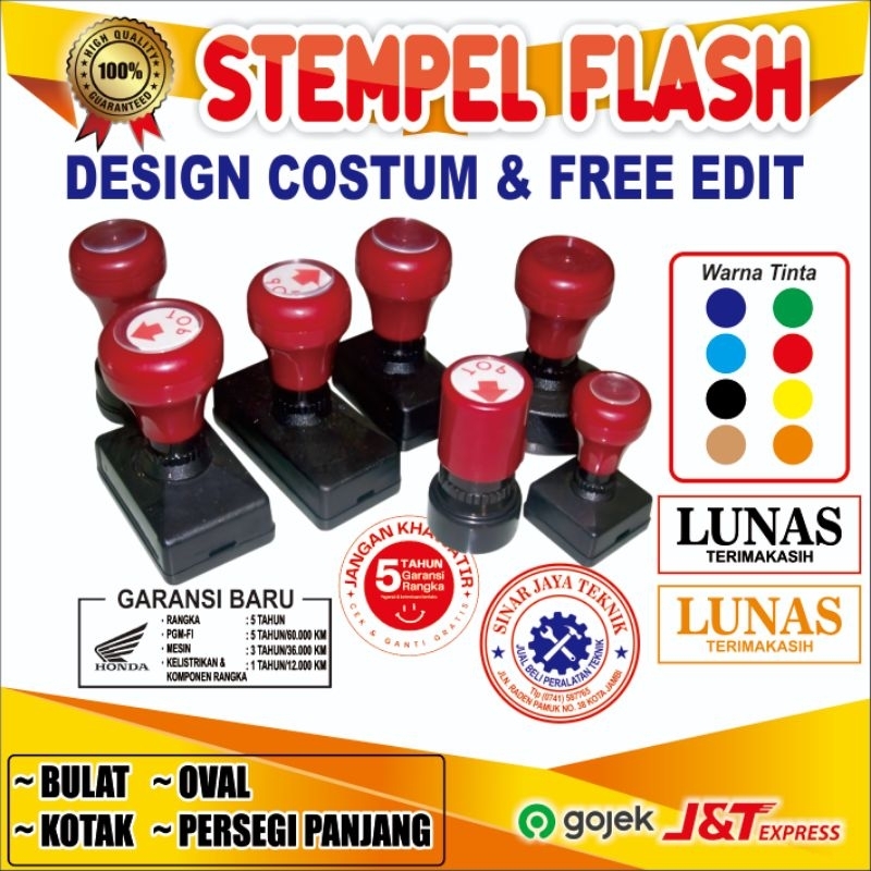 stempel flash / stempel warna