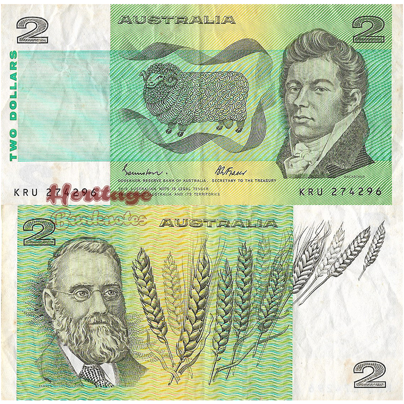 Mata Uang Australia 2 Dollars 1974-1985
