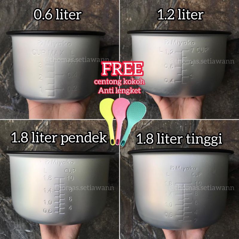 Panci magicom miyako original maspion original innerpan innerpot rice cooker ANTI LENGKET