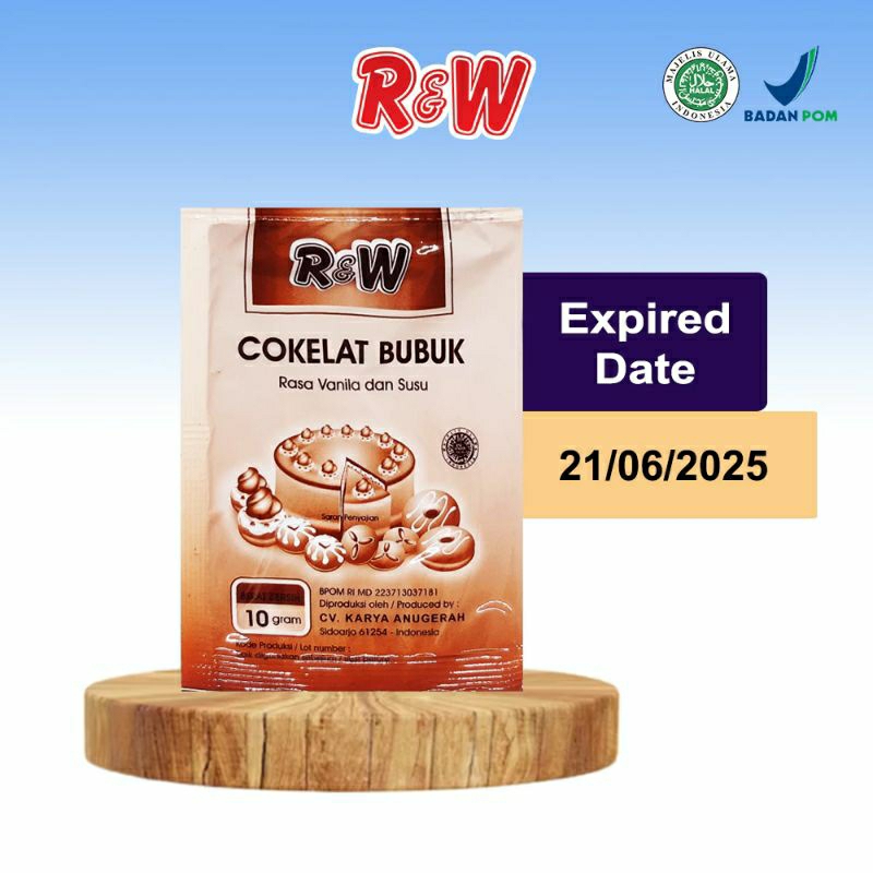 

Cokelat Bubuk Rajawali Rasa Vanila dan Susu 10gr Sachet