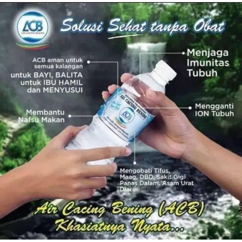 

ACB Air Cacing Bening Plus Air Zam-Zam Kemasan 330ml / Obat Tipes Demam dll