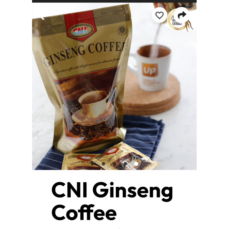 

Kopi Gingseng CNI 20 Sachet