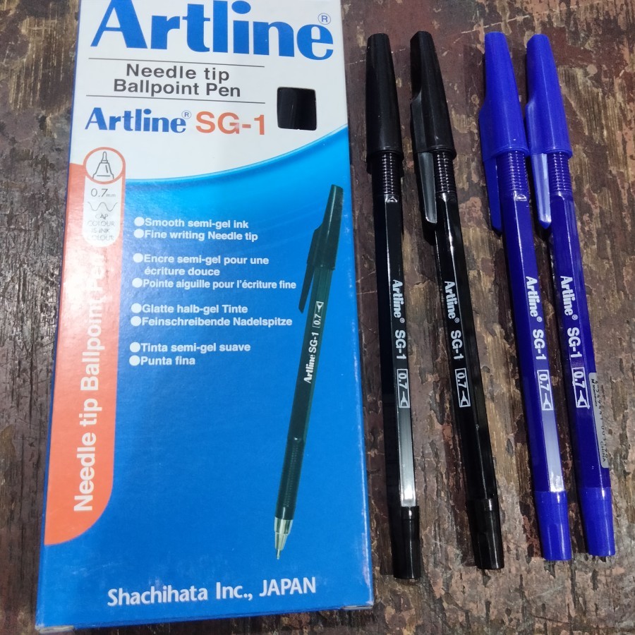 

ballpoint pulpen artline EGB-SG1 hitam atau biru harga perbiji