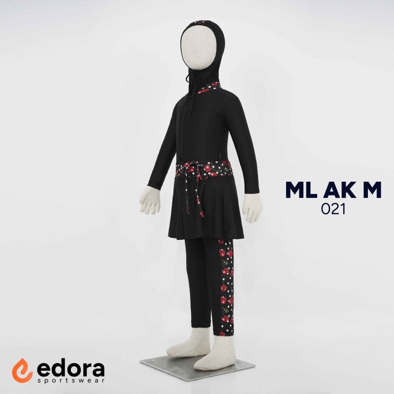 Baju Renang EDORA Anak TK Baju Renang Muslimah Anak Perempuan Baju Renang Anak Muslimah TK Edora ML 