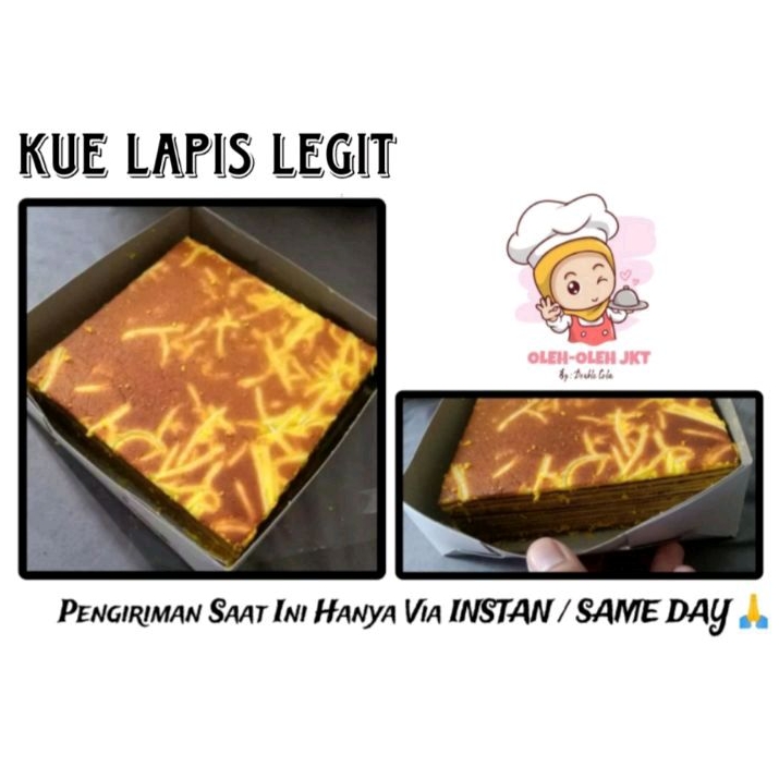 

Kue Lapis Legit Keju / Kue Lapis Legit Double Cola (BISA DI VACUM UNTUK KIRIM REGULER)