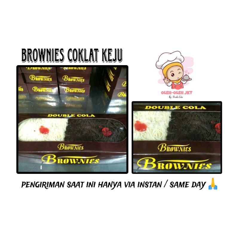 

Kue Brownies Coklat Keju / Brownies Coklat keju Double Cola