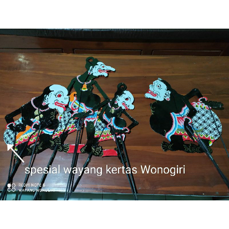 Paket Murah Punokawan/Punakawan WAYANG kulit kertas mainan itinggi wayang 40-60cm ukuran standar pen