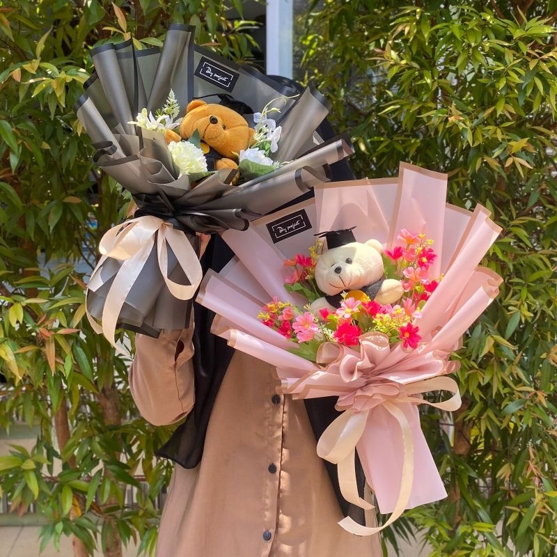 Buket Wisuda / Buket Boneka Wisuda / Buket Bunga / Buket Hari Guru