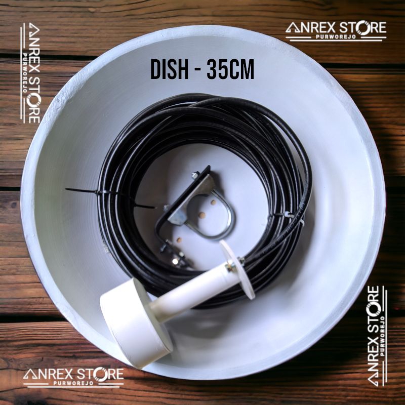 ANREX STORE Antenna Kathrein / Antena Wajan Bolic 4G LTE Dish 35cm / Antena Modem 4G LTE